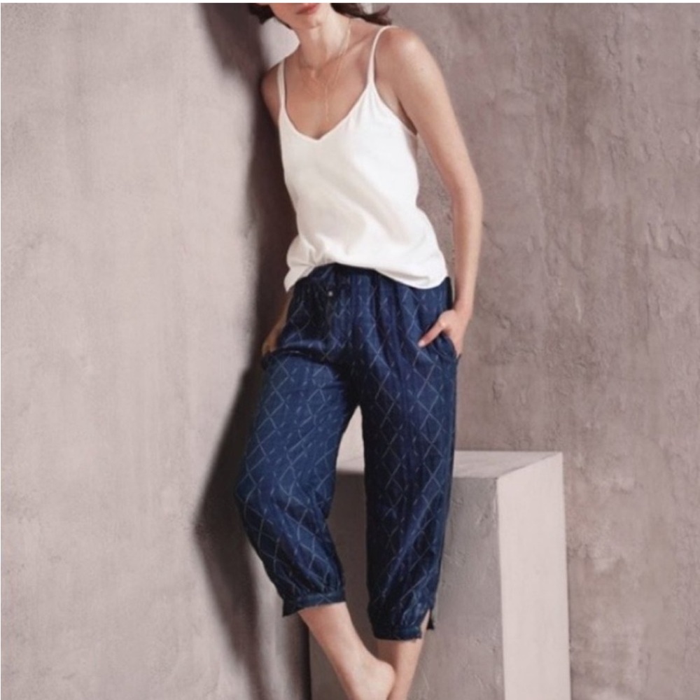 Anthropologie Hei Hei Double Cloth Cotton Capri Small